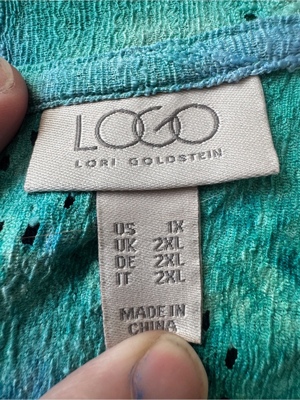 LOGO Lori Goldstein Eccentric Art Teacher Aesthetic Cardigan Kimono 1X - Picture 7 of 8
